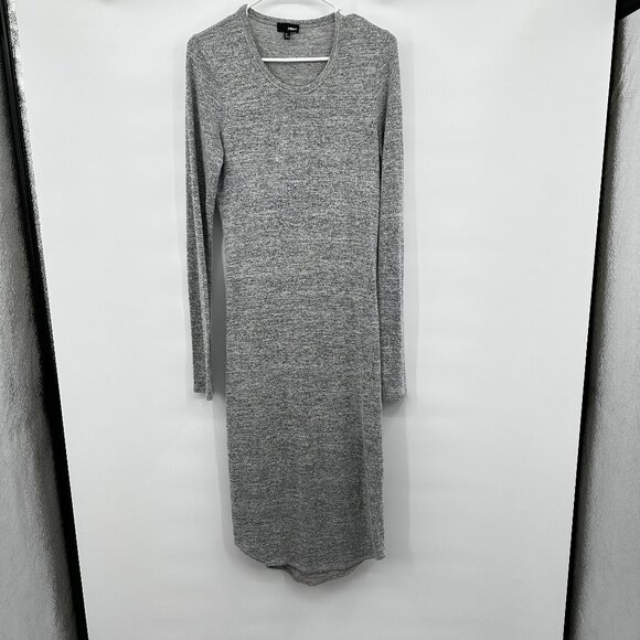 Wilfred Free Gray Long Sleeve Midi Sweater Dress Women's size MEDIUM - Picture 1 of 4